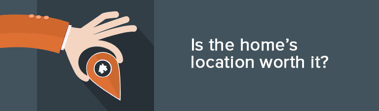 A hand pinching a location pin on a map background.